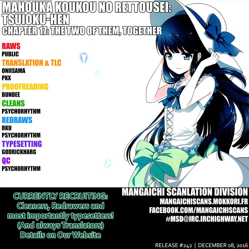 Baca  Mahouka Koukou no Rettousei – Tsuioku Hen Chapter 17 Gambar 2