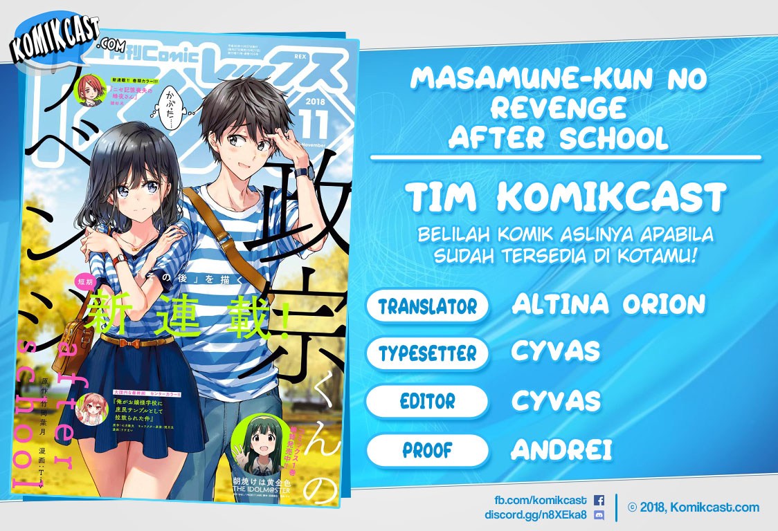 Baca Komik Masamune-kun no Revenge After School Chapter 03 Gambar 1