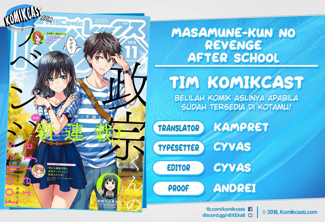 Baca Komik Masamune-kun no Revenge After School Chapter 02 Gambar 1