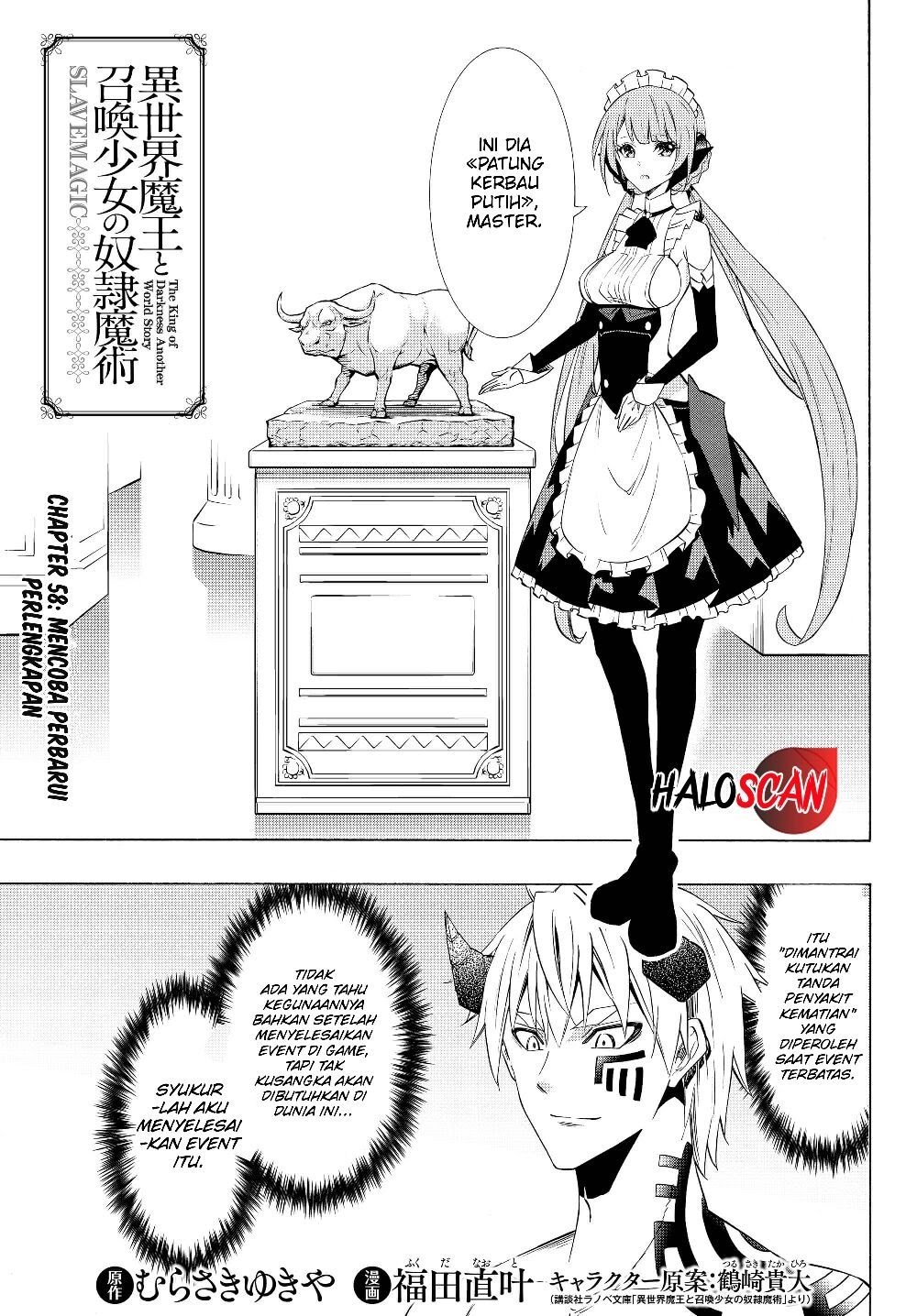 Baca Isekai Maou to Shoukan Shoujo no Dorei Majutsu Chapter 58.1 Gambar 2