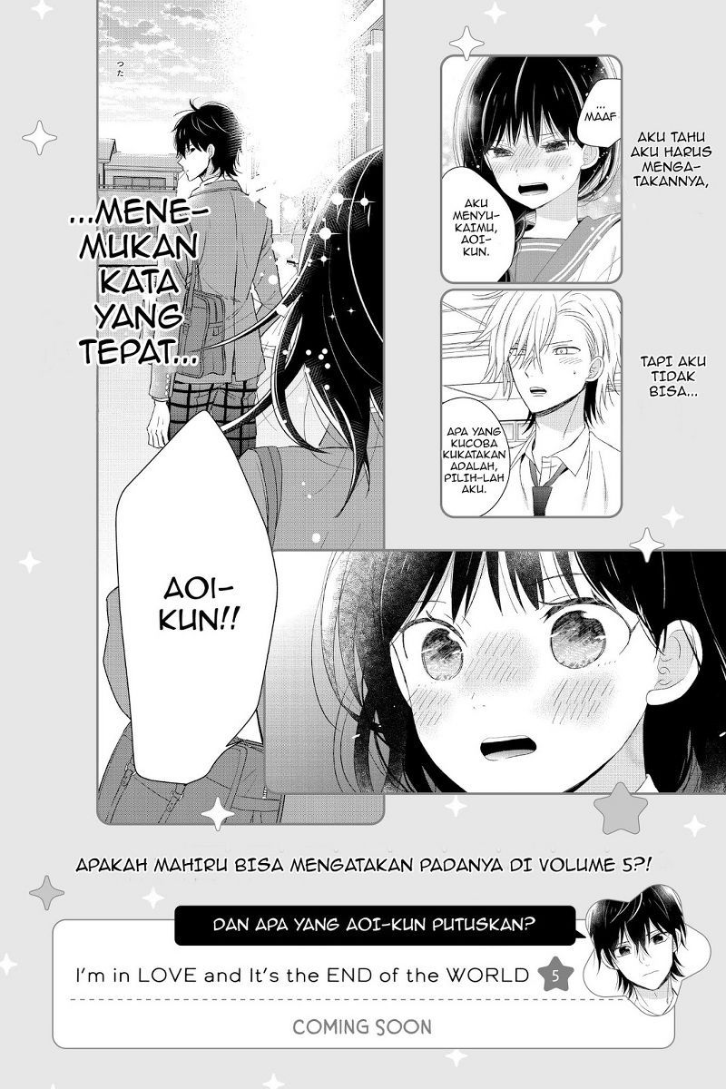 Chikyuu no Owari wa Koi no Hajimari Chapter 16 Gambar 48
