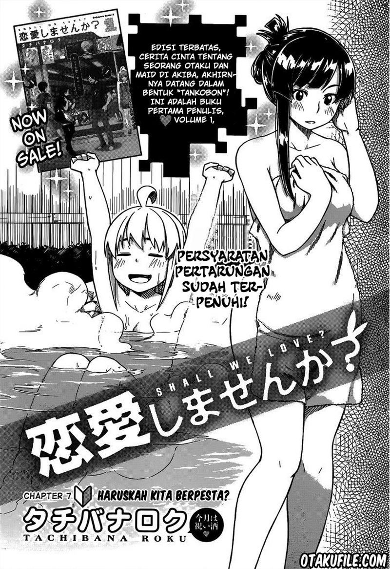 Baca Komik Renai Shimasen ka? Chapter 07 Gambar 1