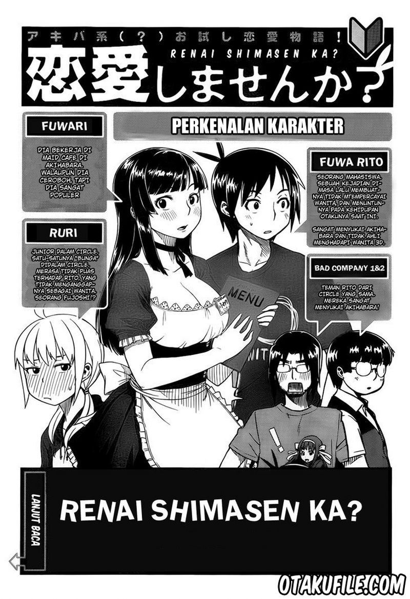 Baca Komik Renai Shimasen ka? Chapter 02 Gambar 1