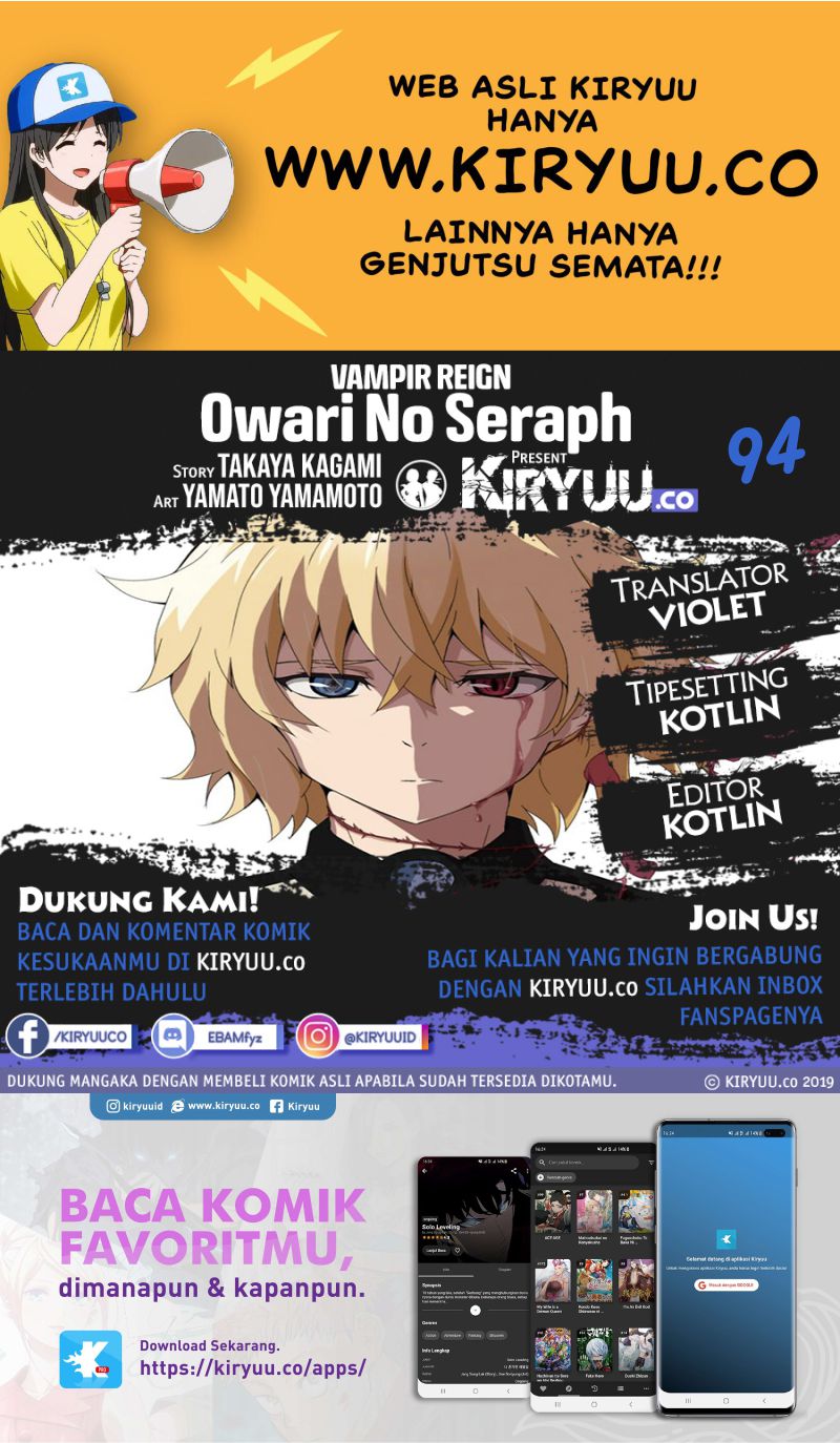 Baca Komik Owari no Seraph Chapter 94 Gambar 1