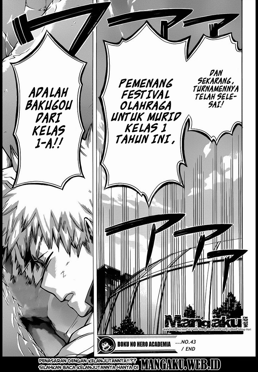 Boku no Hero Academia Chapter 43 Gambar 18
