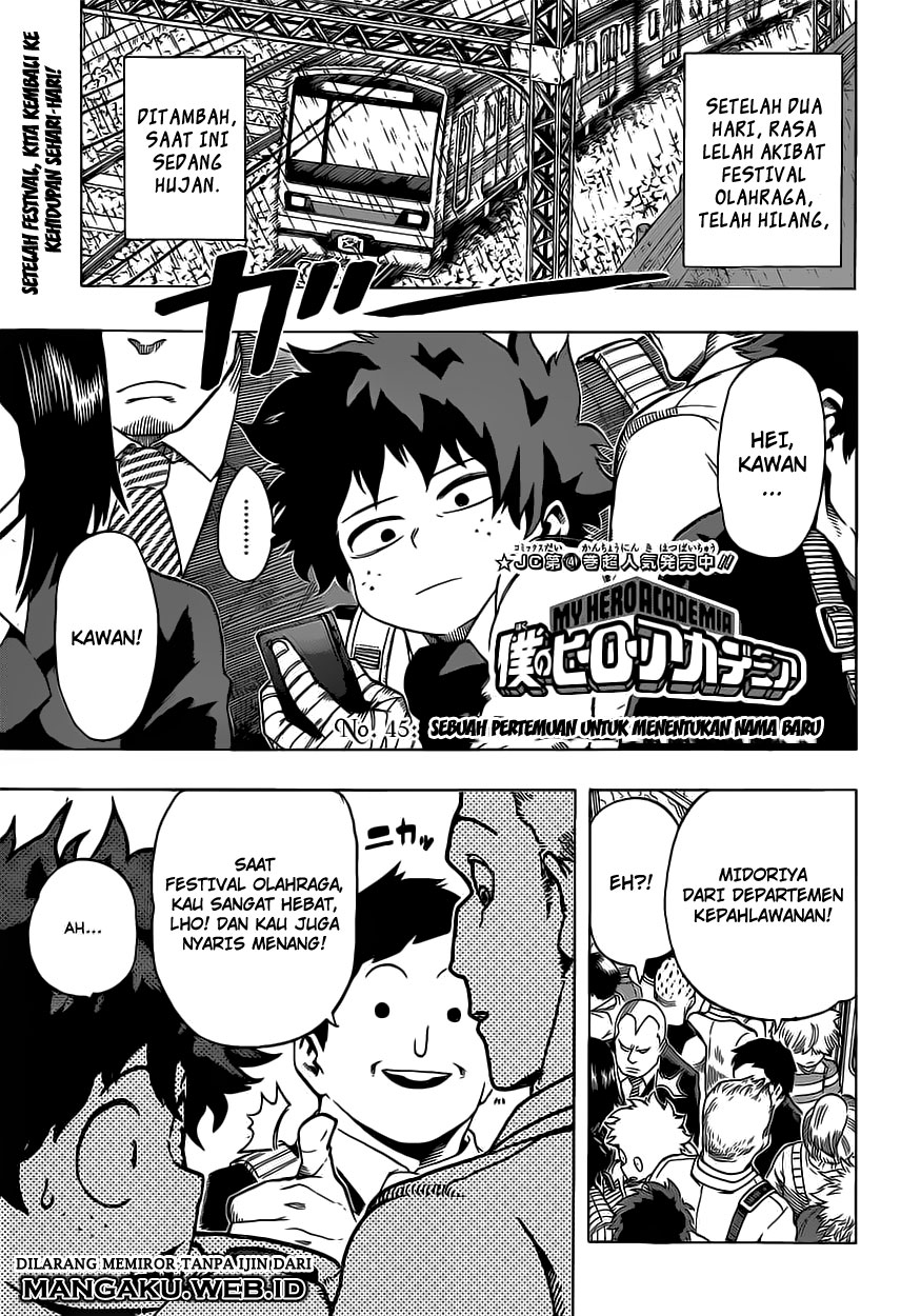 Baca Komik Boku no Hero Academia Chapter 45 Gambar 1