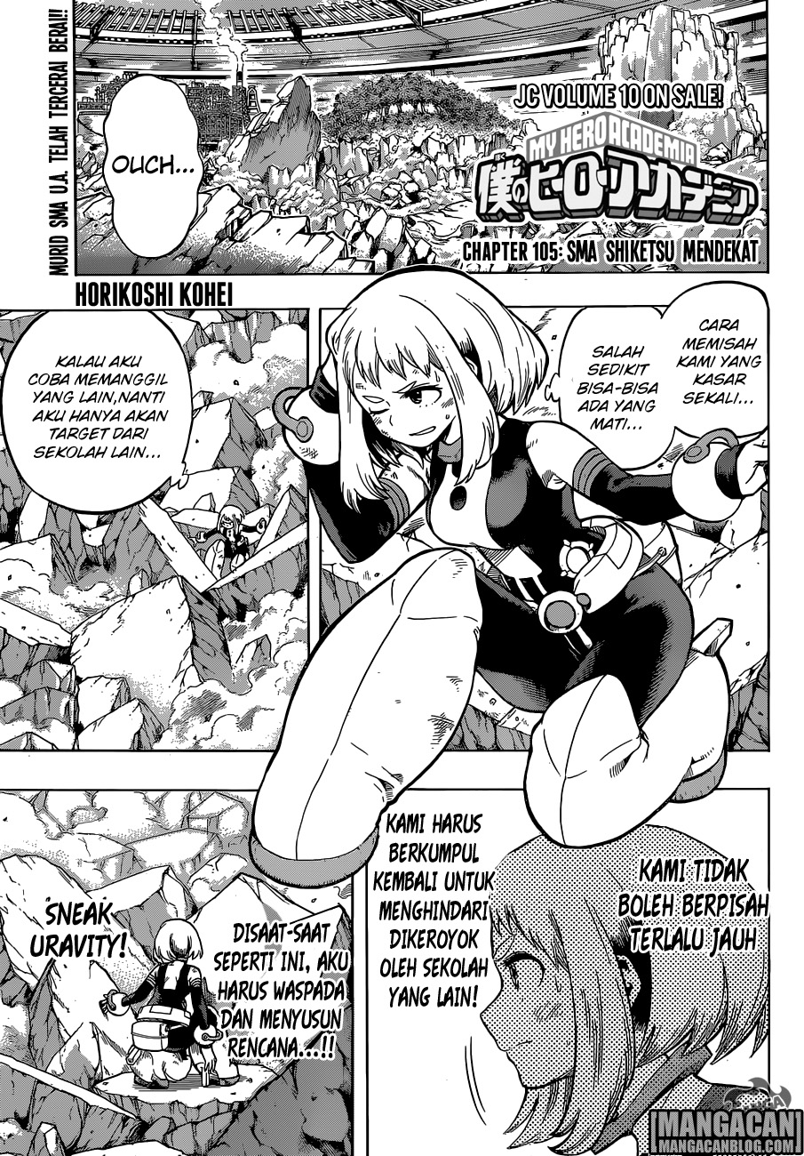Baca Komik Boku no Hero Academia Chapter 105 Gambar 1