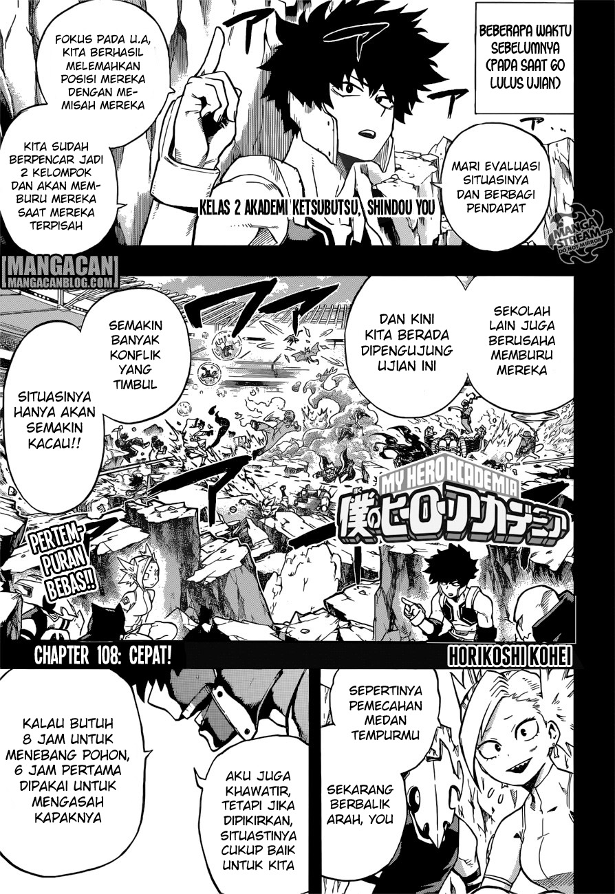 Baca Komik Boku no Hero Academia Chapter 108 Gambar 1