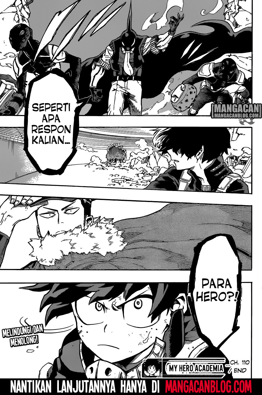 Boku no Hero Academia Chapter 110 Gambar 17