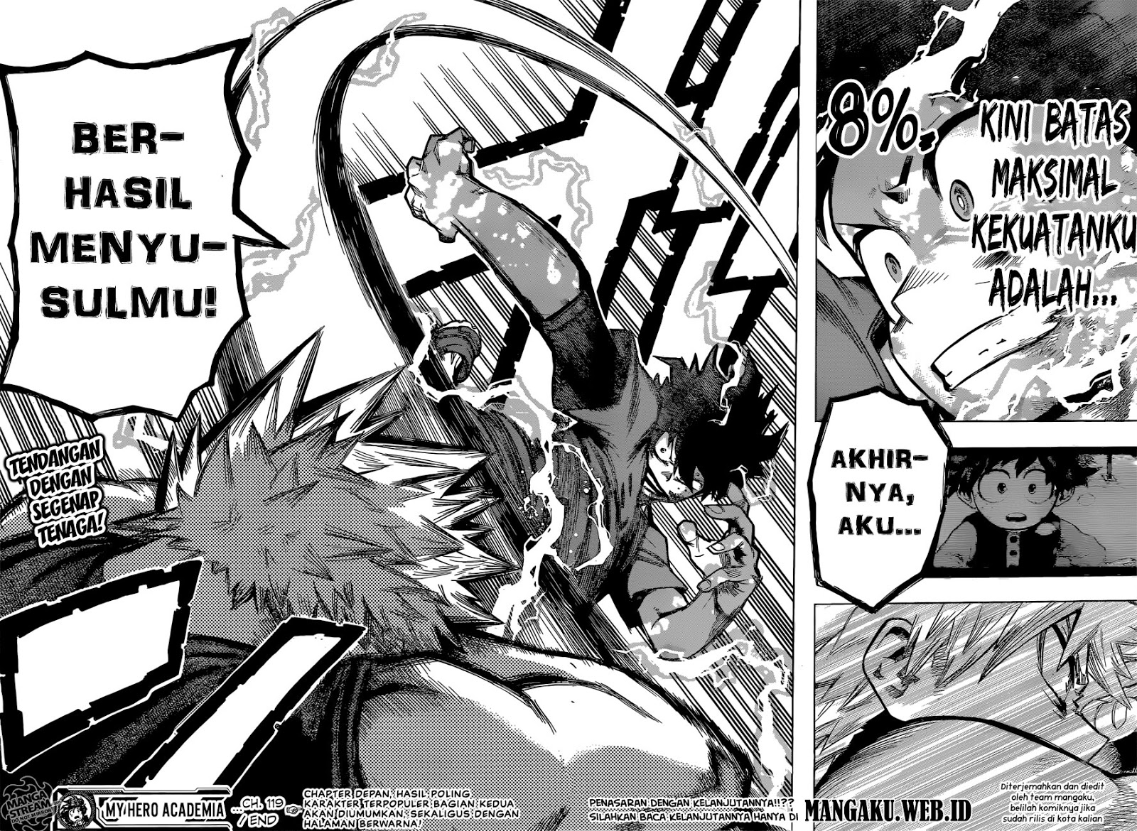 Boku no Hero Academia Chapter 119 Gambar 17