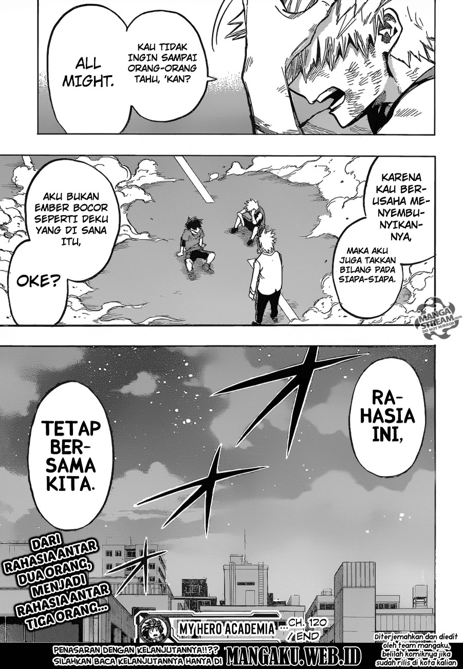 Boku no Hero Academia Chapter 120 Gambar 19