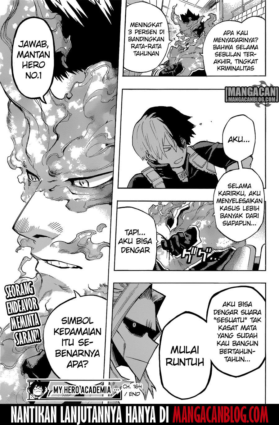 Boku no Hero Academia Chapter 164 Gambar 18