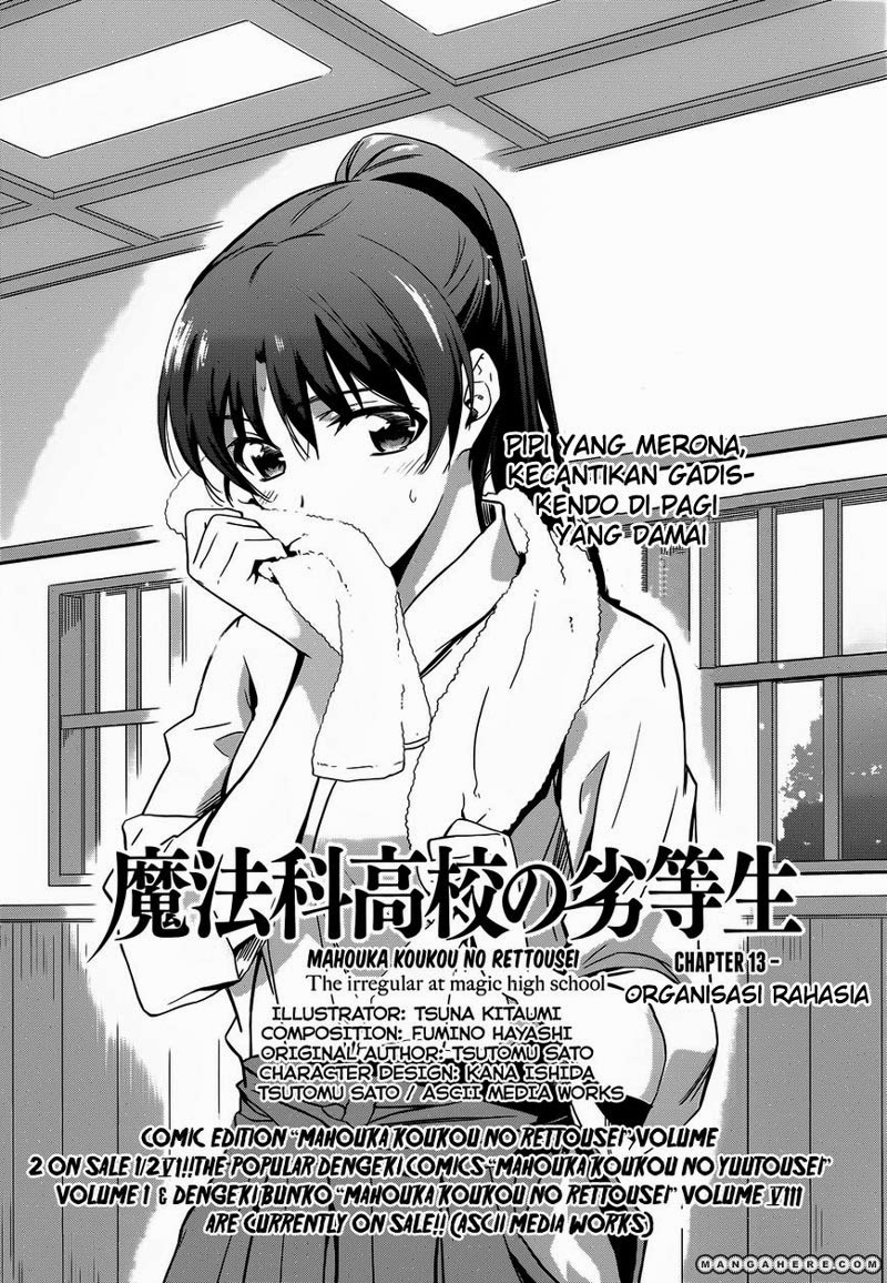 Baca Mahouka Koukou No Rettousei Chapter 13 Gambar 2