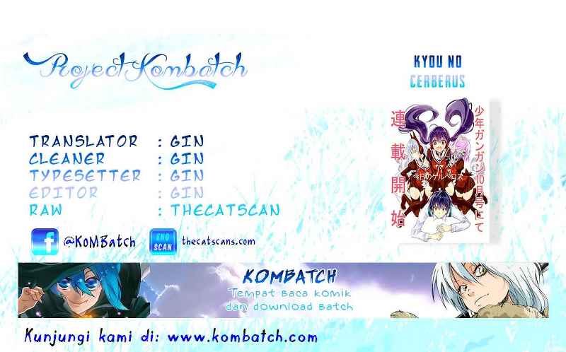 Baca Komik Kyou no Cerberus Chapter 5 Gambar 1