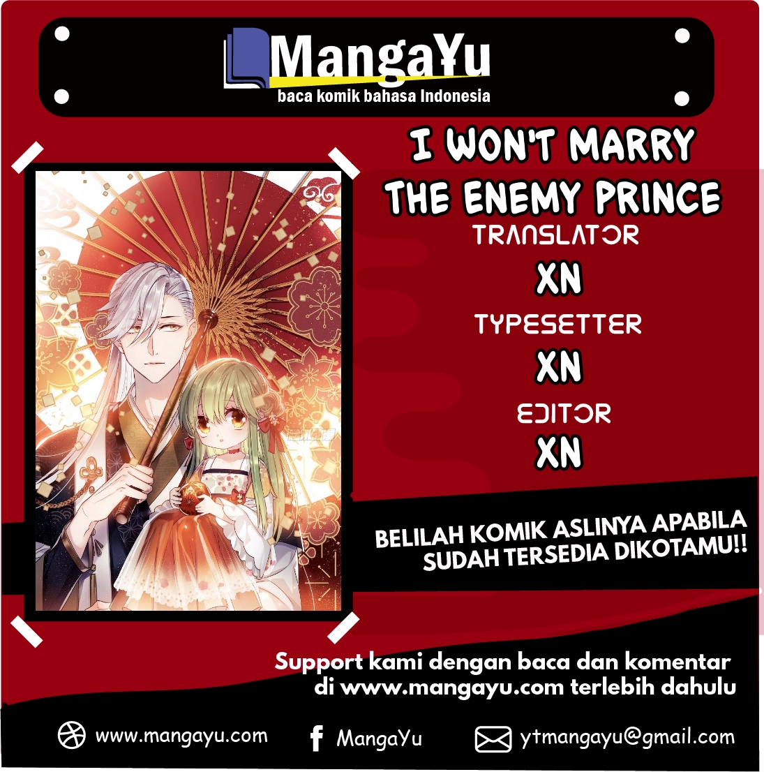 I Won’t Marry The Enemy Prince Chapter 1 1