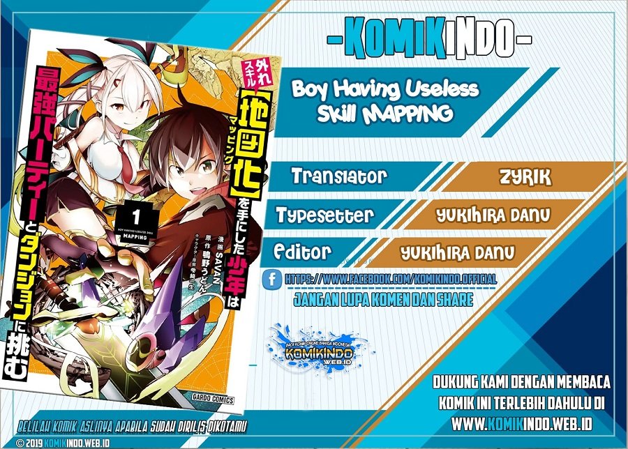 Baca Komik Hazure Skill [Mapping] wo Te ni Shita Shonen ha Saikyou Party to Dungeon ni Idomu Chapter 09.2 Gambar 1
