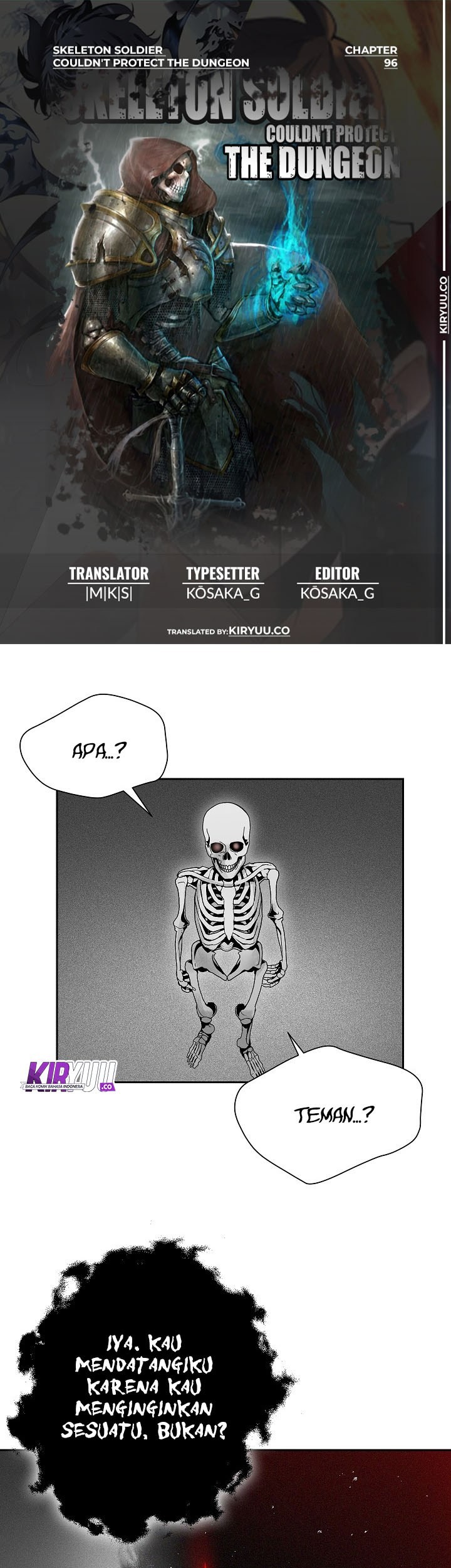 Baca Komik Skeleton Soldier Couldn’t Protect the Dungeon Chapter 96 Gambar 1