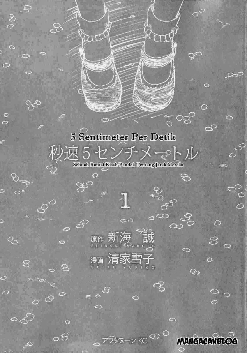 Byousoku 5 Centimeter Chapter 1 Gambar 3