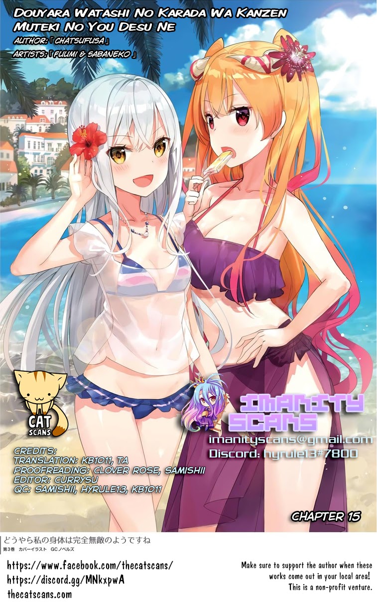 Baca Douyara Watashi No Karada Wa Kanzen Muteki No You Desu Ne Chapter 15 Gambar 2