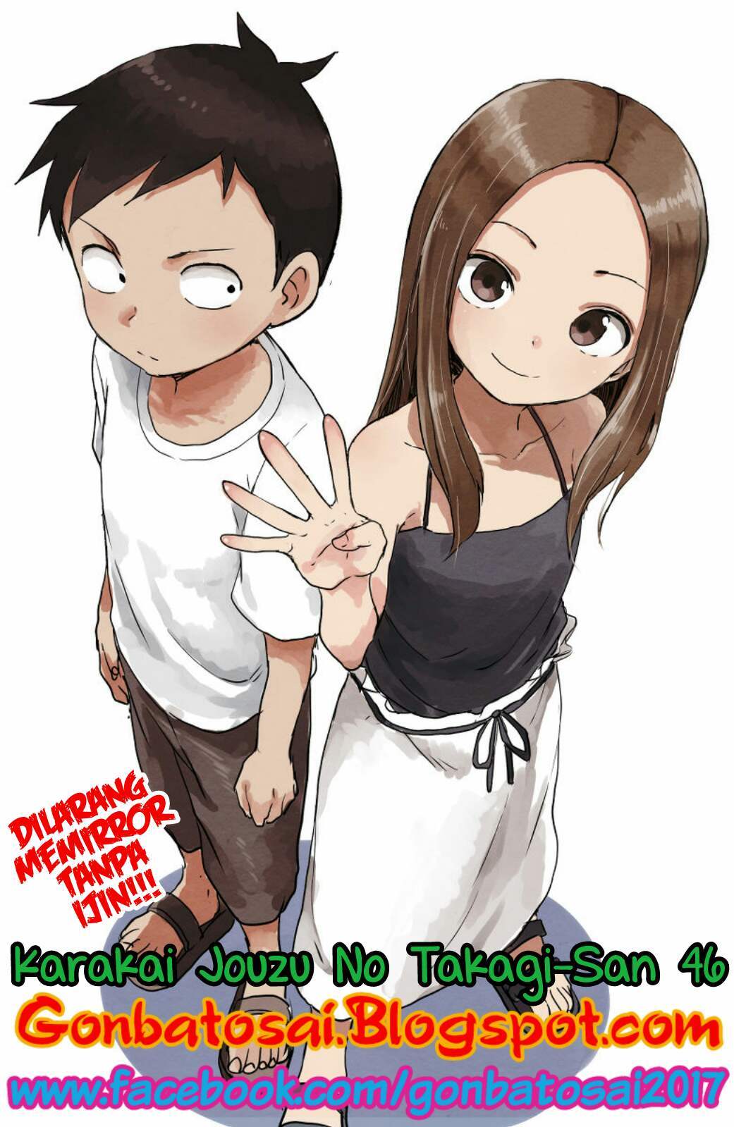Baca Komik Karakai Jouzu no Takagi-san Chapter 46 Gambar 1
