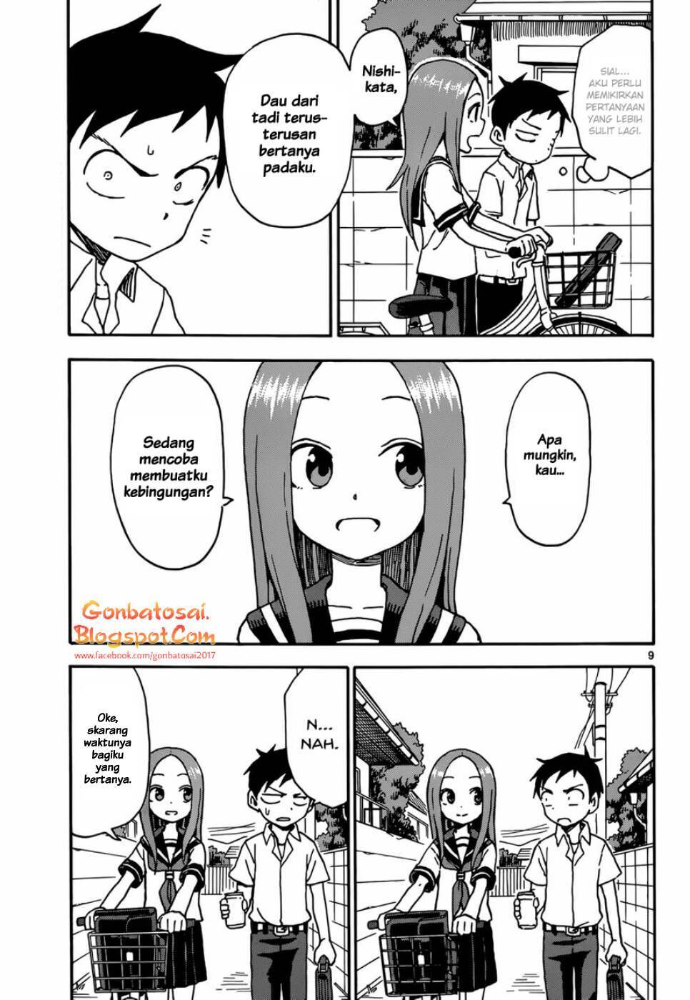 Karakai Jouzu no Takagi-san Chapter 42 Gambar 10