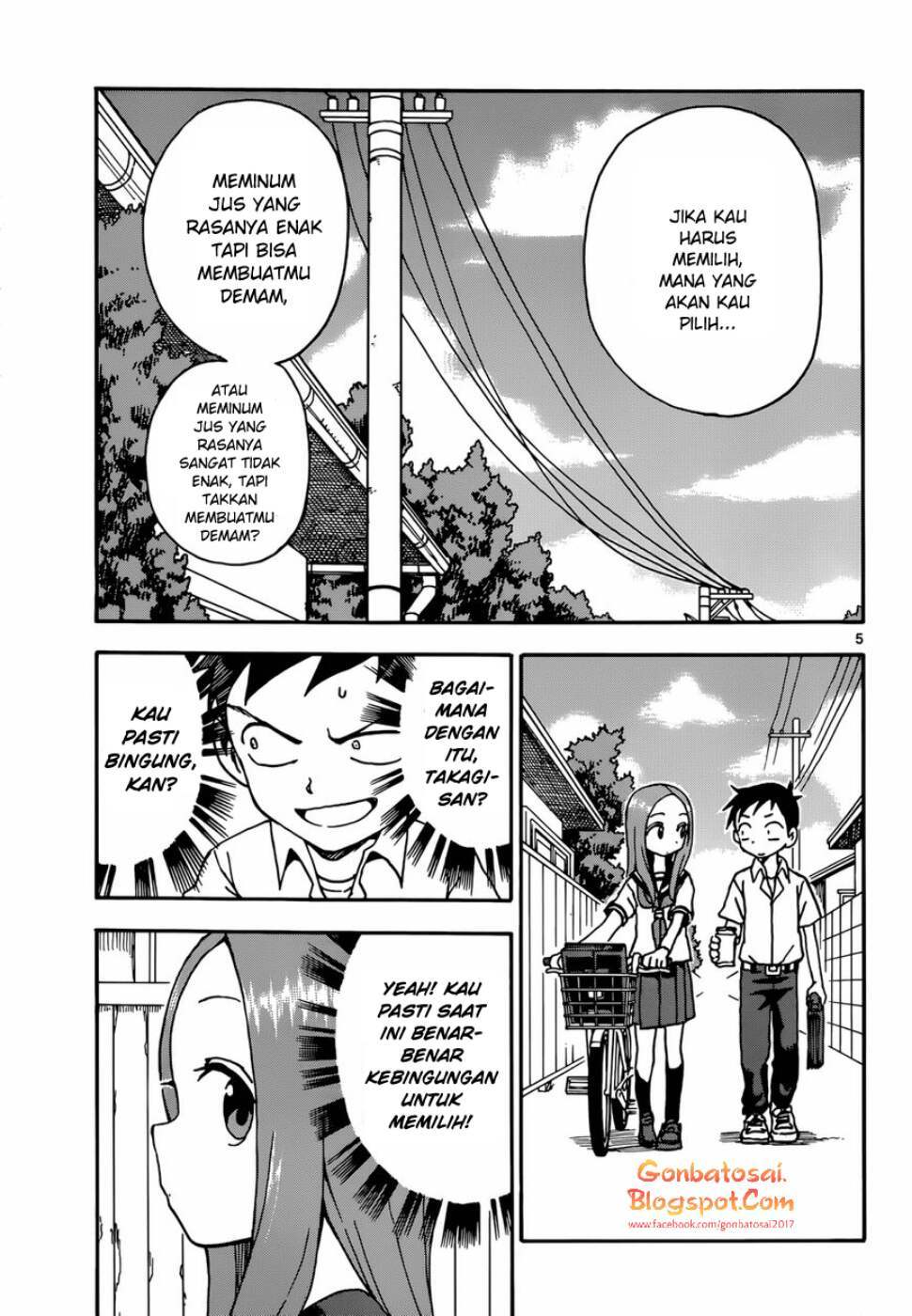 Karakai Jouzu no Takagi-san Chapter 42 Gambar 6