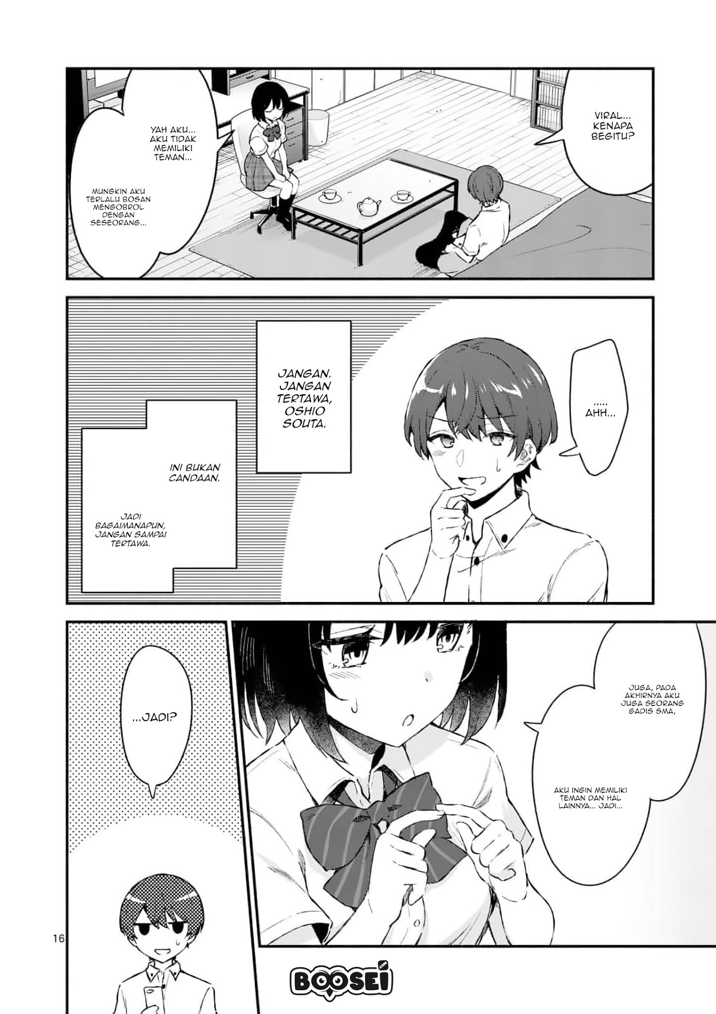 Shiotaiou no Sato-san ga Ore ni dake Amai Chapter 1 Gambar 16