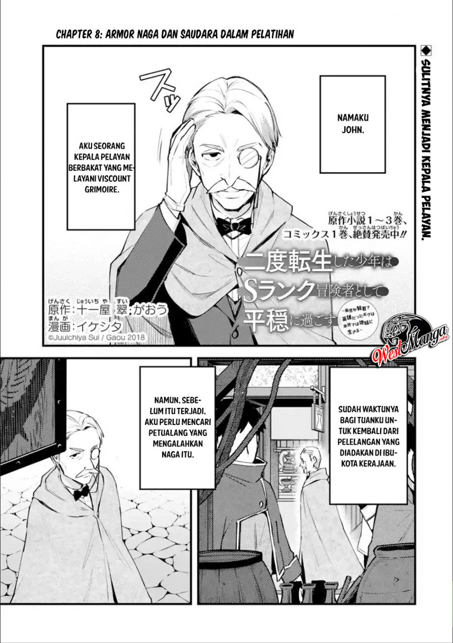 Baca  Nido Tensei Shita Shounen wa S Rank Boukensha Toshite Heion ni Sugosu Chapter 8 Gambar 2