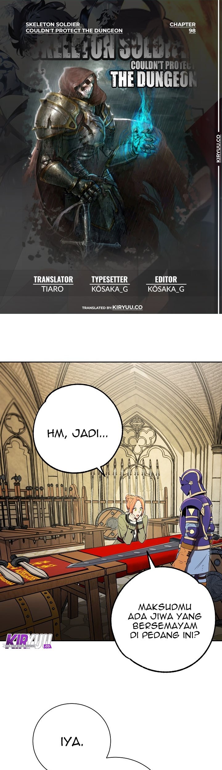 Baca Komik Skeleton Soldier Couldn’t Protect the Dungeon Chapter 98 Gambar 1