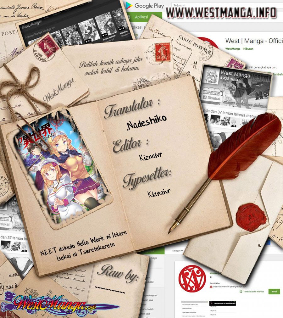 Baca Komik NEET dakedo Hello Work ni Ittara Isekai ni Tsuretekareta Chapter 30.1 Gambar 1