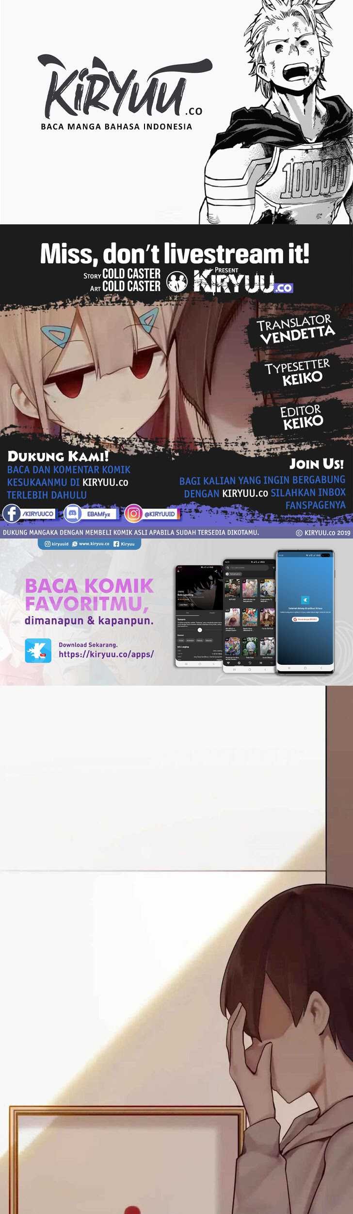 Baca Komik Miss, don’t livestream it! Chapter 8 Gambar 1