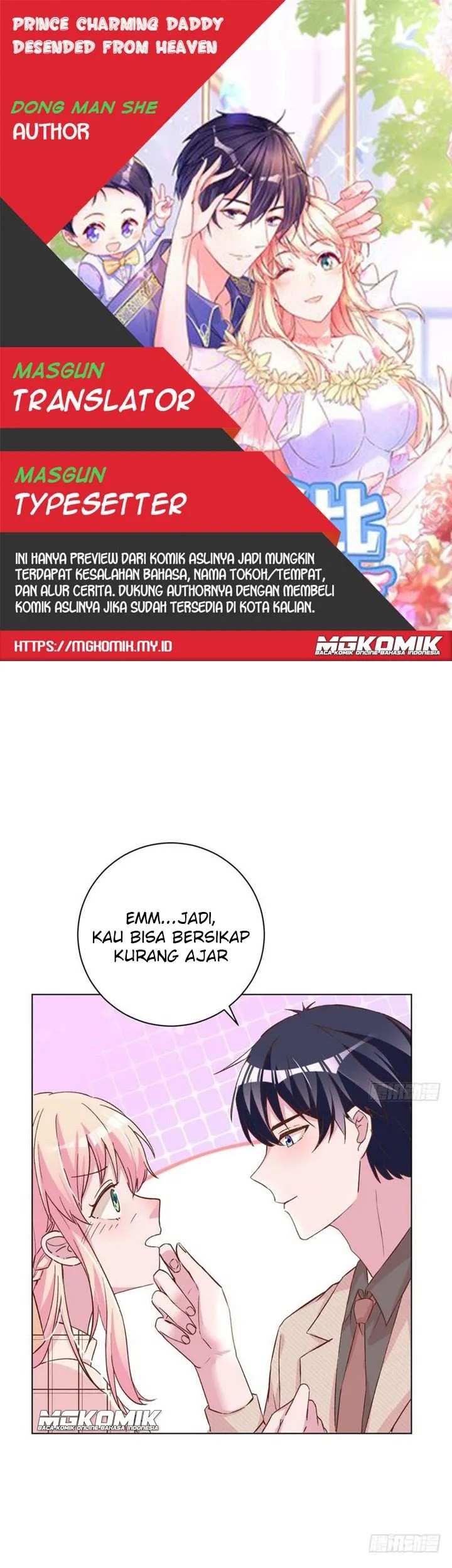 Baca Komik Prince charming daddy descended from heaven Chapter 39 Gambar 1