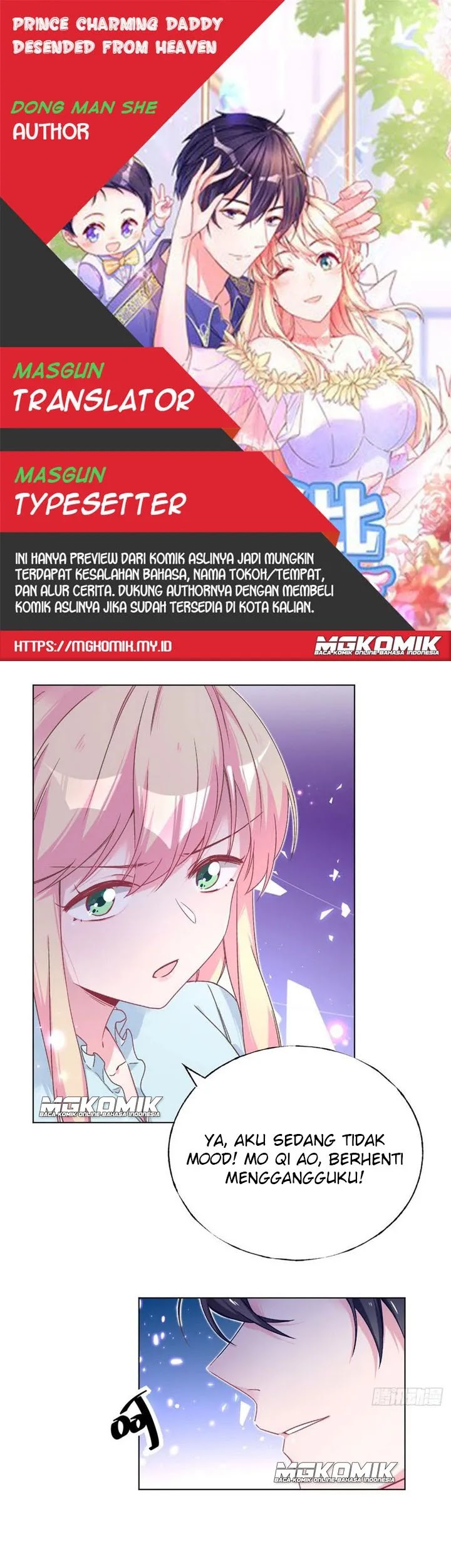 Baca Komik Prince charming daddy descended from heaven Chapter 54 Gambar 1