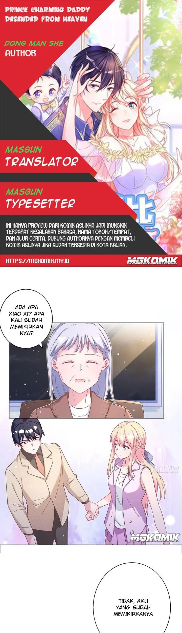 Baca Komik Prince charming daddy descended from heaven Chapter 63 Gambar 1