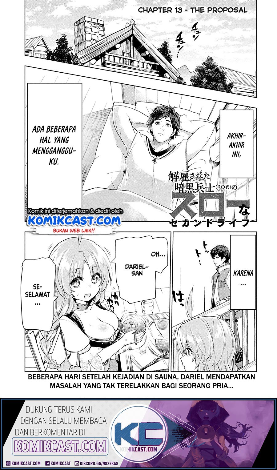 Baca Komik Kaiko sareta Ankoku Heishi (30-dai) no Slow na Second Life Chapter 13.1 Gambar 1