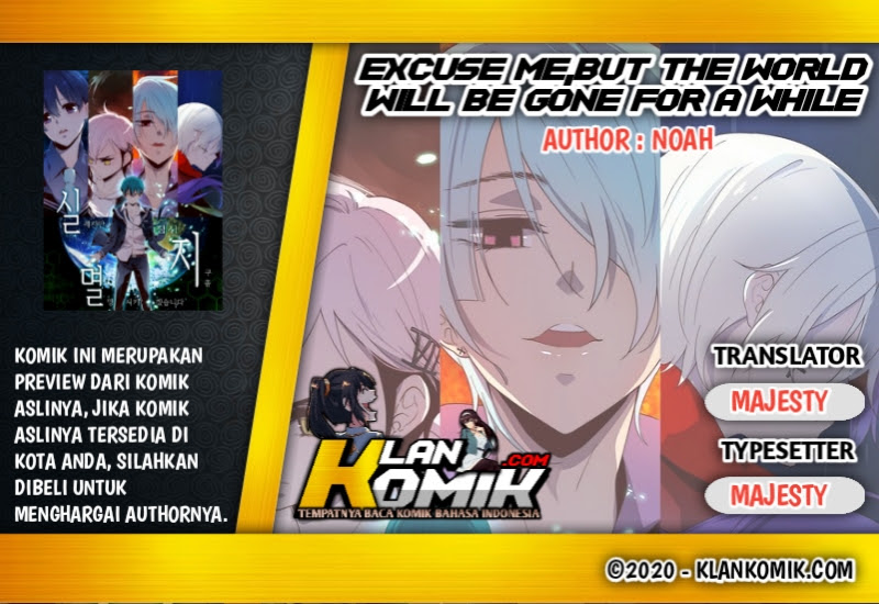 Baca Komik Excuse Me, but the World Will Be Gone for a While Chapter 01 Gambar 1