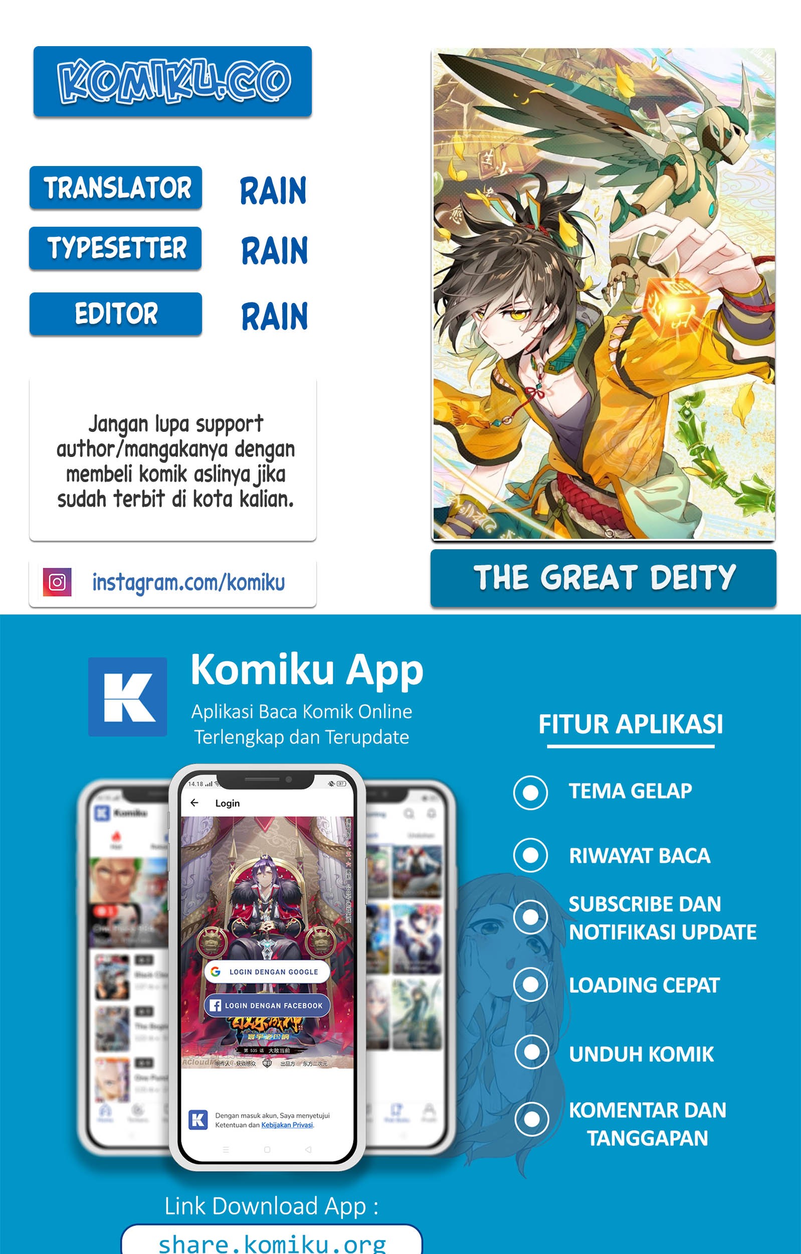Baca Komik The Great Deity Chapter 55 Gambar 1