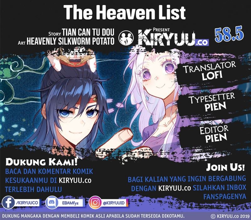 The Heaven’s List Chapter 58.5 1