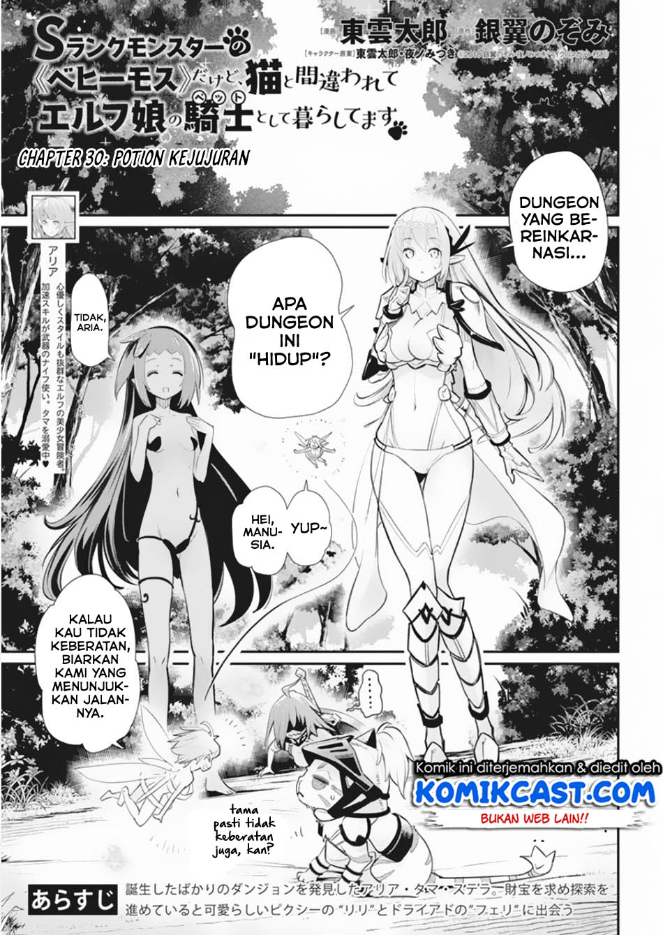 Baca S-Rank Monster no Behemoth Dakedo, Neko to Machigawarete Erufu Musume no Kishi (Pet) Toshite Kurashitemasu Chapter 30 Gambar 2