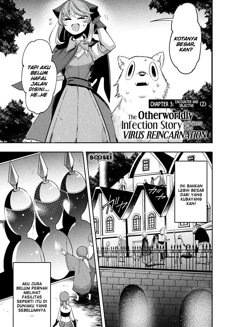 Virus Tensei kara Isekai Kansen Monogatari Chapter 03.2 Gambar 3