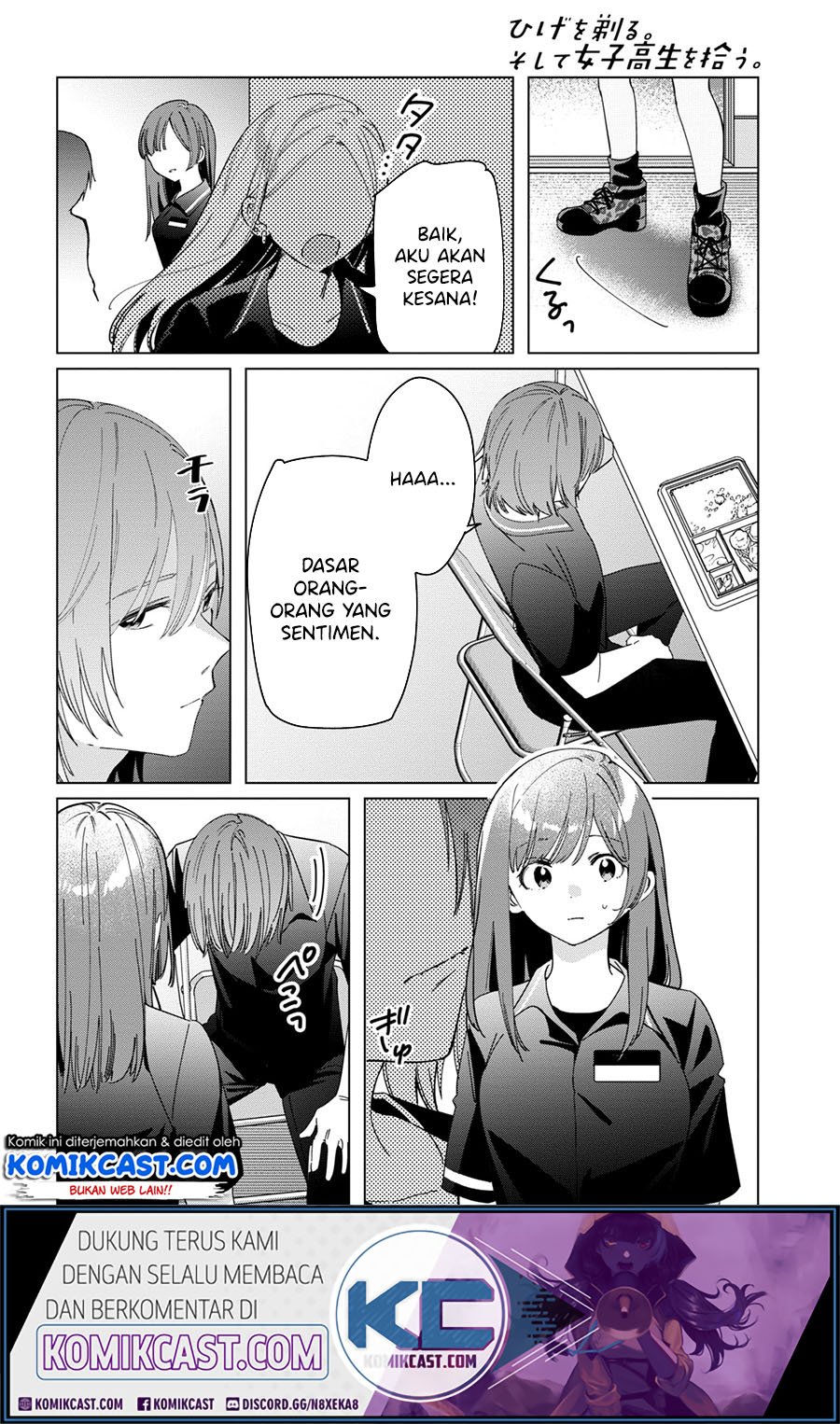 Baca Hige Wo Soru. Soshite Joshikosei Wo Hirou. Chapter 24.2 Gambar 2