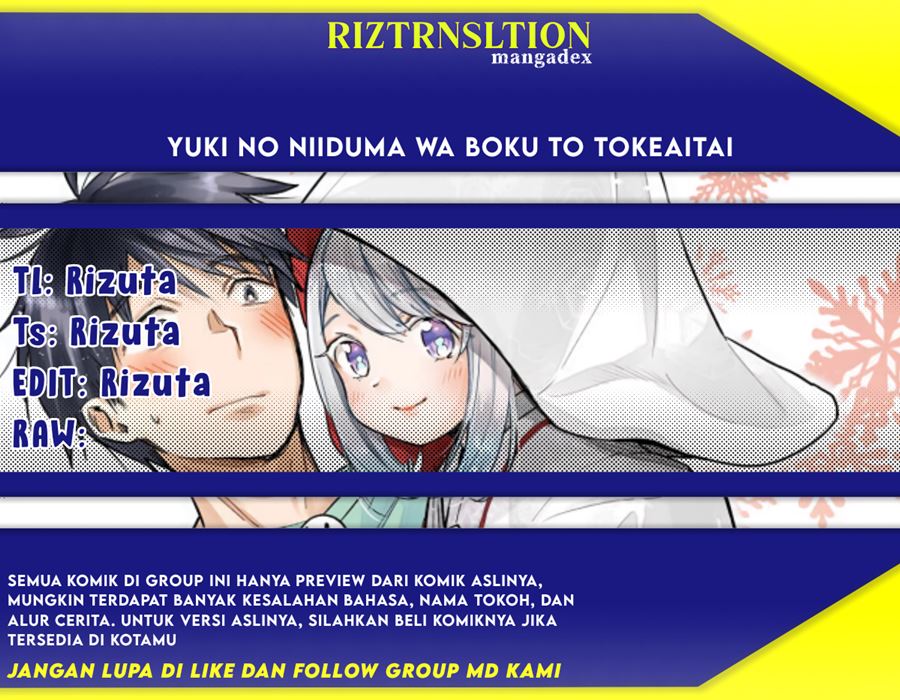 Baca Komik Yuki no Niiduma wa Boku to Tokeaitai Chapter 05.2 Gambar 1
