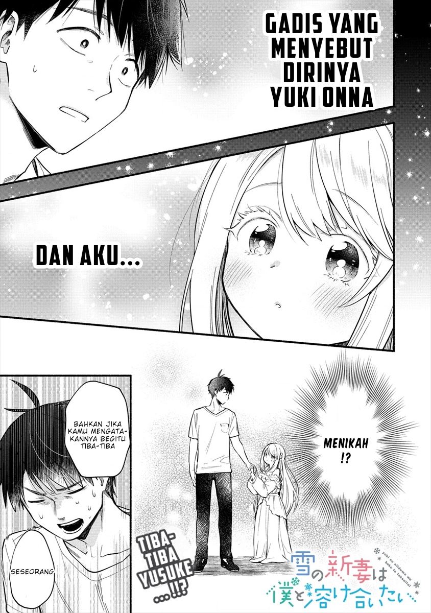 Yuki no Niiduma wa Boku to Tokeaitai Chapter 02.1 Gambar 3