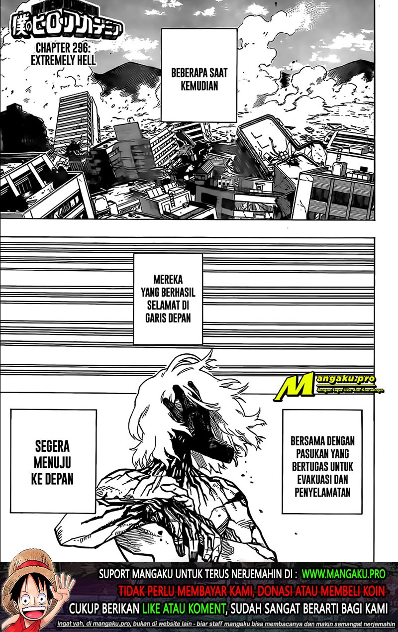 Baca Manga Boku no Hero Academia Chapter 296 Gambar 2