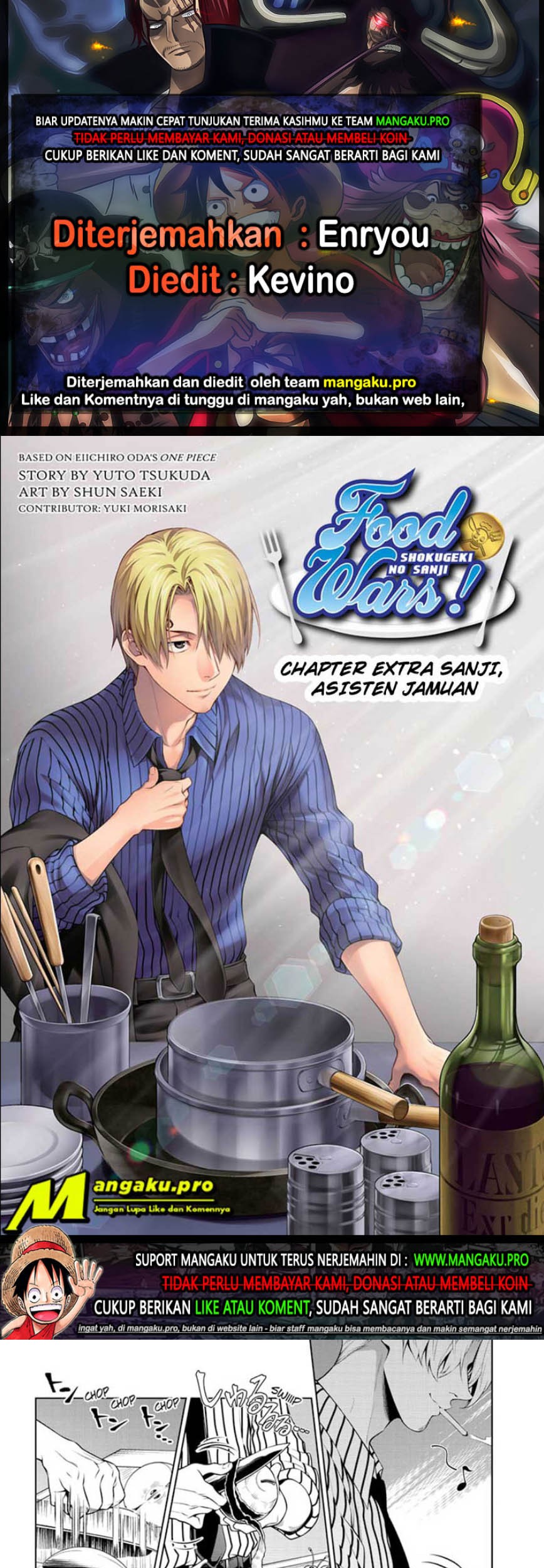 Baca Komik Shokugeki no Sanji Chapter 02 Gambar 1