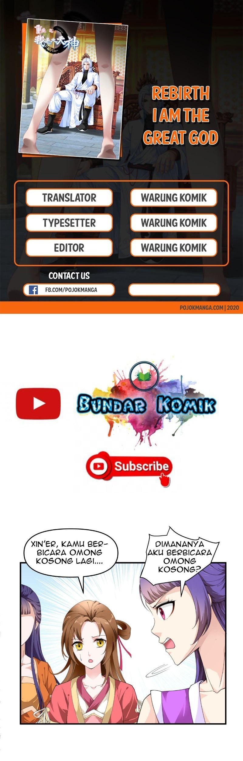 Baca Komik Rebirth I Am The Great God Chapter 15 Gambar 1