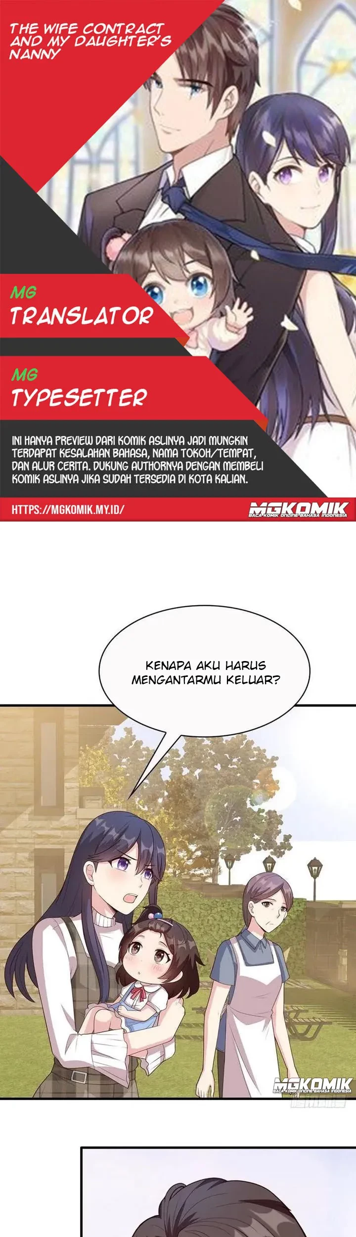 Baca Komik The Wife Contract and My Daughter’s Nanny Chapter 34 Gambar 1
