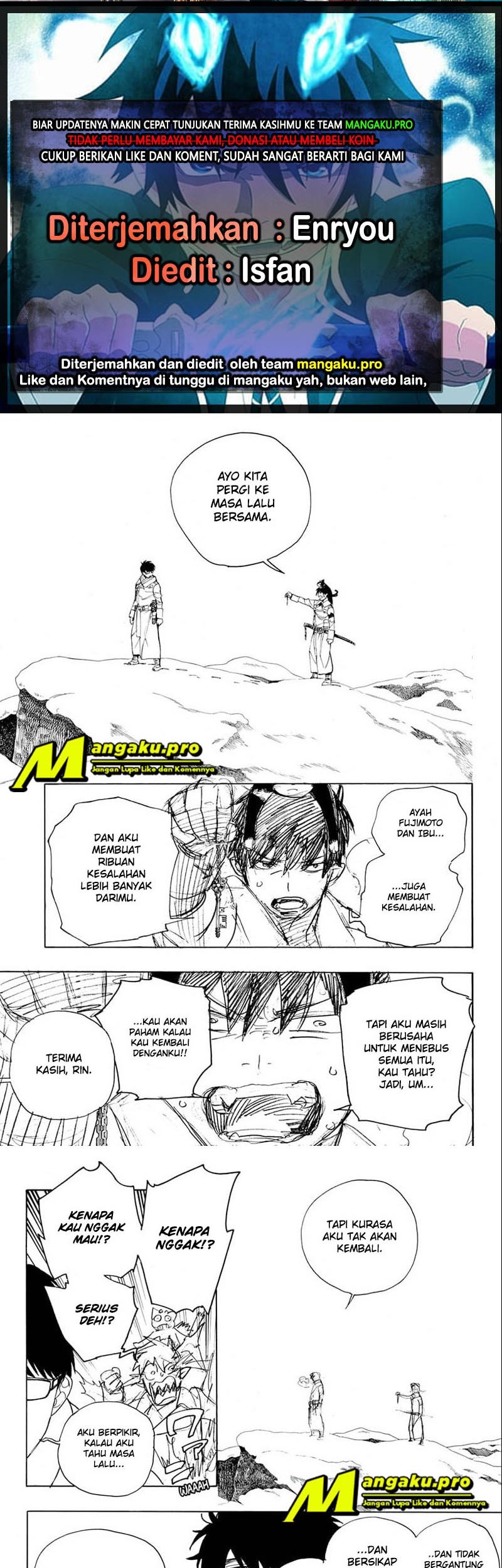 Baca Komik Ao no Exorcist Chapter 128.2 Gambar 1