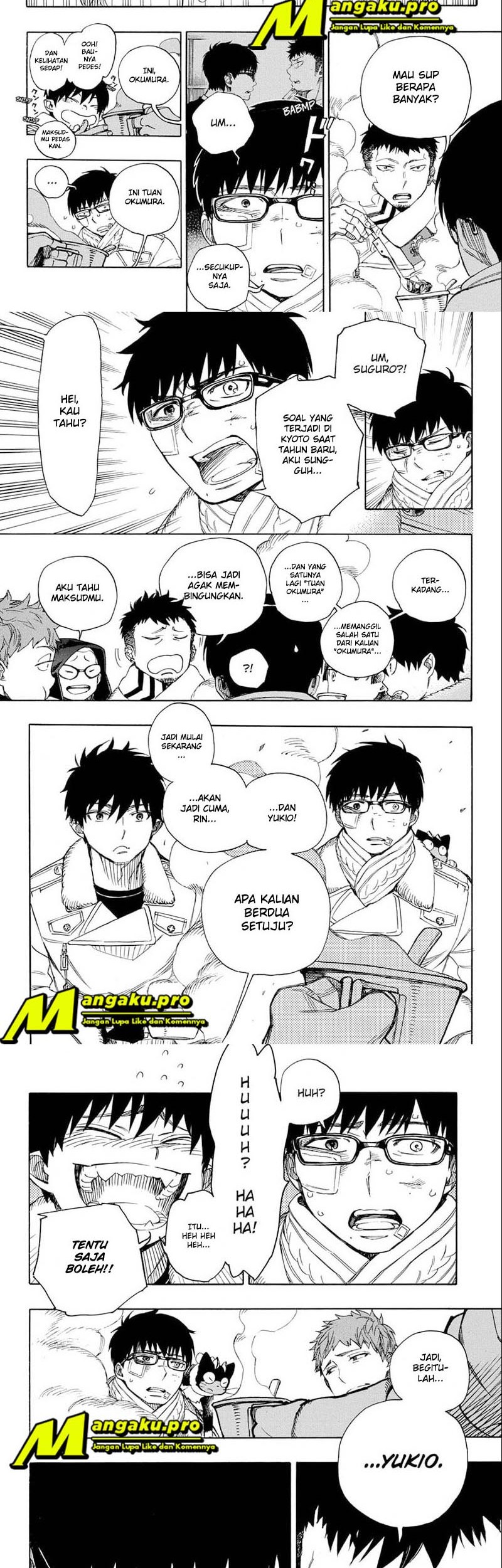 Ao no Exorcist Chapter 128.2 Gambar 6