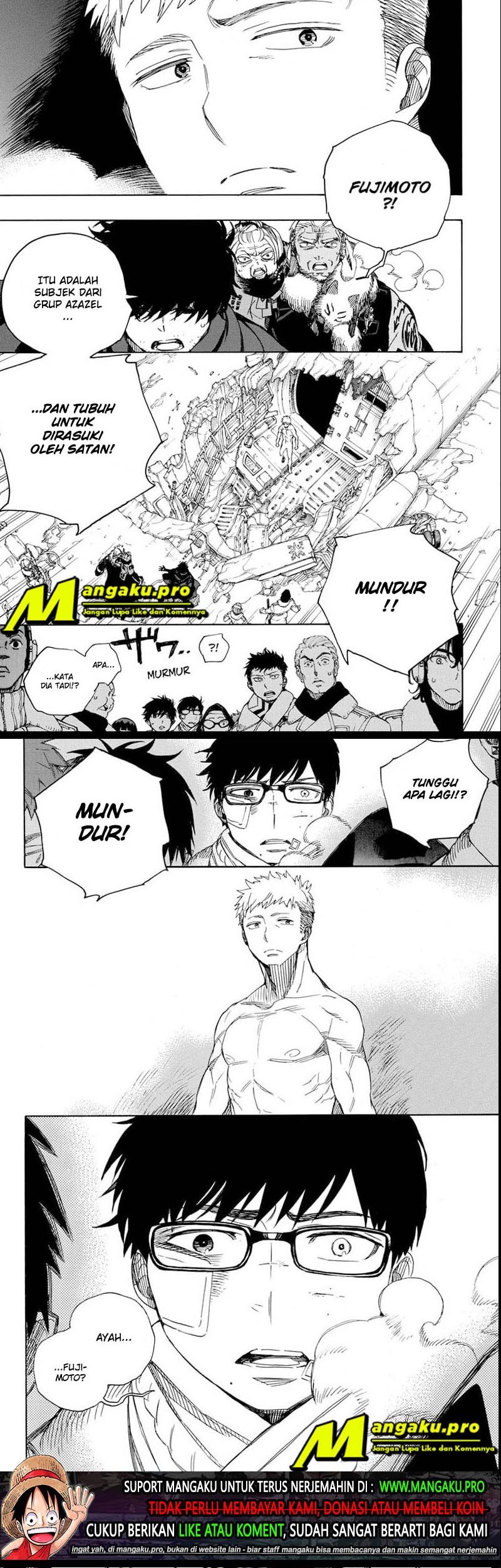 Ao no Exorcist Chapter 128.2 Gambar 11